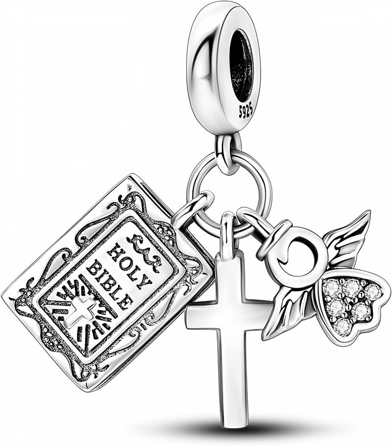 CYCUFF Store 925 Sterling Silver Charms Suitable for Charm Necklaces, Bracelet Pendants Beads Jewellery Gift for Women Family Friends - Image 1